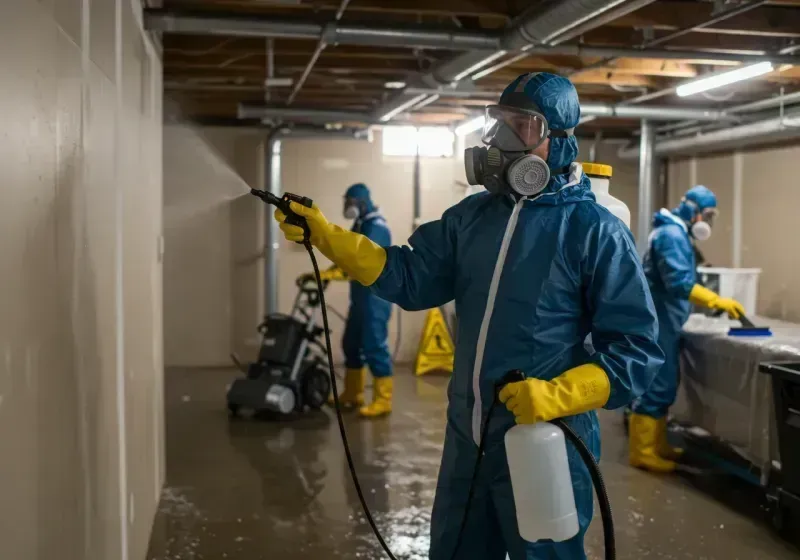 Basement Sanitization and Antimicrobial Treatment process in Brodhead, WI